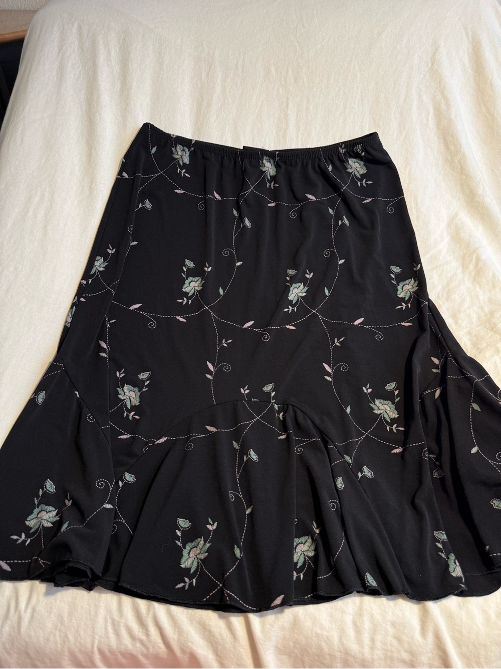 Vintage Y2K black slip skirt